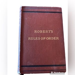 1906 print of "Roberts rules of order" Hardcover pocket manual book